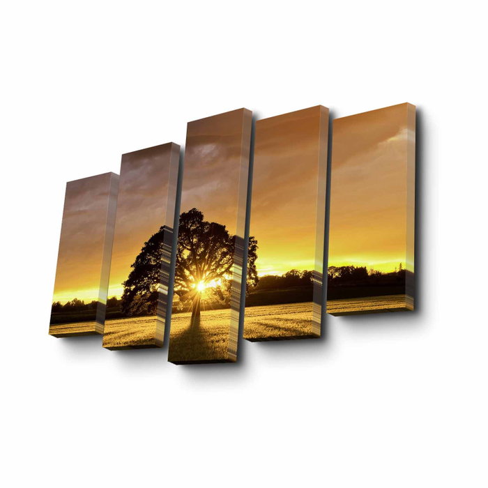 Wallity Cuadro Decorativo en Lienzo de 5 Piezas 5PUC-004 Wallity Cuadro Decorativo en Lienzo de 5 Piezas 5PUC-004